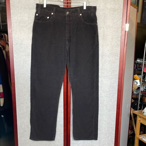 Levi’s 505 Men’s Dark Brown Regular Fit Straight Leg Corduroy Pants (Size: 36/30 - Picture 8 of 12